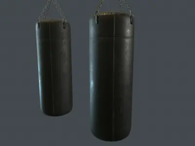 Punching Bag PBR Game Ready Low-poly 3D model