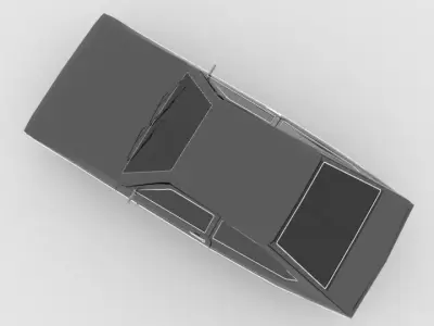 VW Passat 80 - for game -low Low-poly 3D model