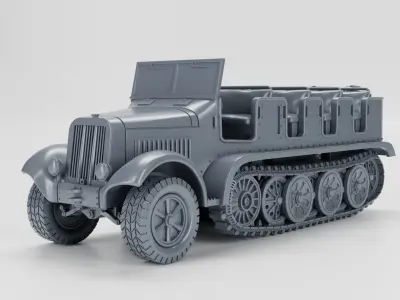 Sd Kfz 6 Zugkraftwagen 5t 3D print model
