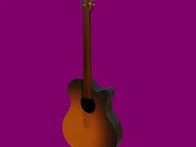 Guitar 3D model