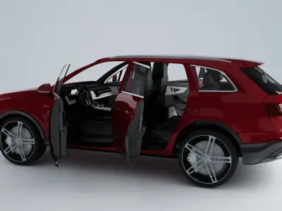  AudI Q7  2020 Low-poly 3D model