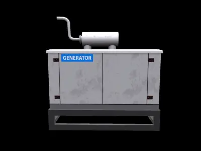Generator Low-poly 3D model