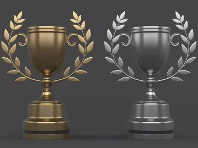 Trophy Cups 3D model 43