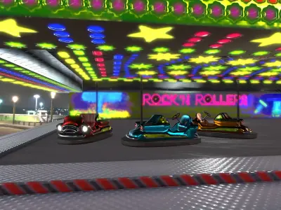 Rockn Rollers Autoscooter 3D model