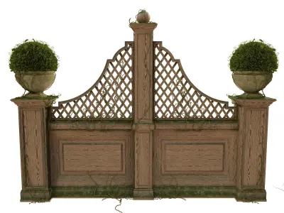 Pergola for the park 3D model