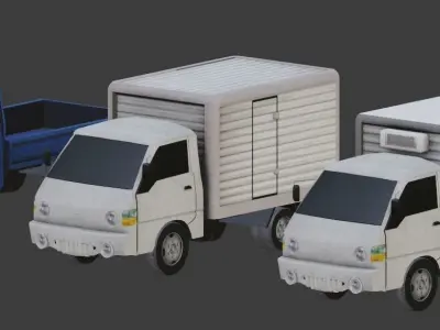 Hyundai Porter Low-poly 3D model