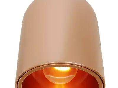 Hanging lamp 2 with high and low poly versions 3D model