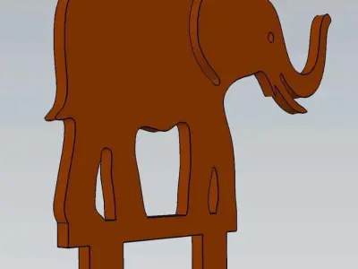 Wonderful Artificial Elephant Home and Garden Outdoor Lawn Decor 3D model