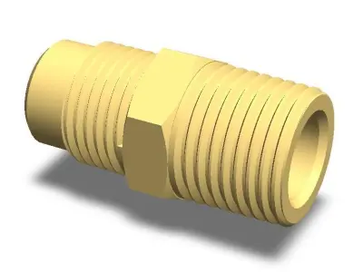 Parker Male Connector 48F Series 3D model