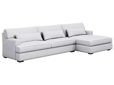 Dune Two-Piece Large Chaise Sectional By Arhaus 3D model