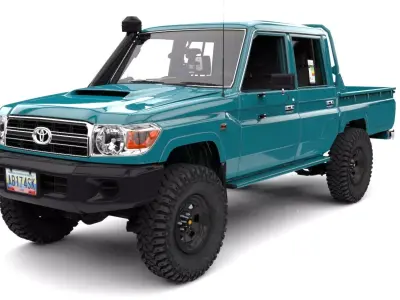 TOYOTA LAND CRUISER STOKS SIN BUCHES Low-poly 3D model