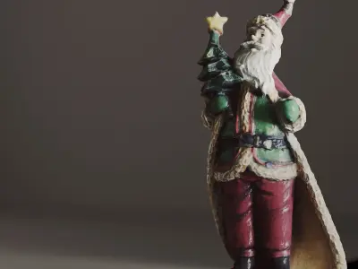 Santa Claus figurine decor 3D model