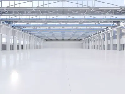 Exhibition Hall Interior 11 Low-poly 3D model