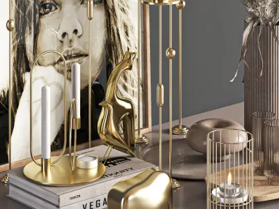 decorative set 06 3D model 3