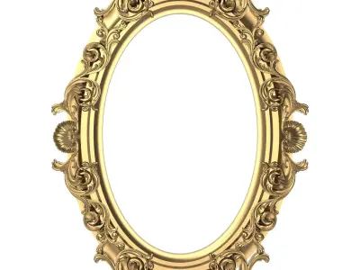 Carved Picture Frame 3D model