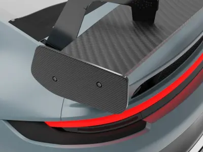 Porsche 911 GT3 RS Low-poly 3D model from CGTrader
