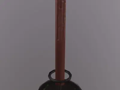 Candle  Low-poly 3D model