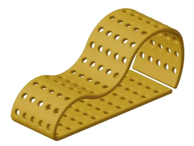 Plastic Exquisite Perforated Lounge Toy 3D model