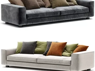 SHABBY Art Nova Sofa 3D model