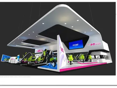 Exhibition - Area - 30X18-3DMAX2009-036 3D model