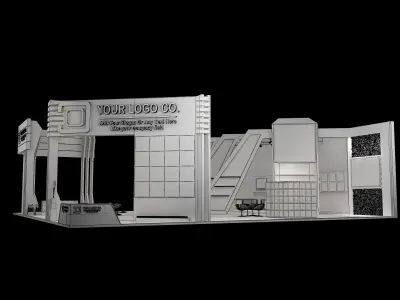Booth Exhibition Stand a 546 3D model