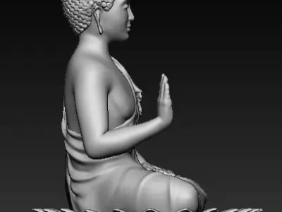 Buddha Idol 3d printable model 3D print model