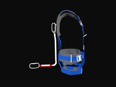 Safety Harness Low-poly 3D model