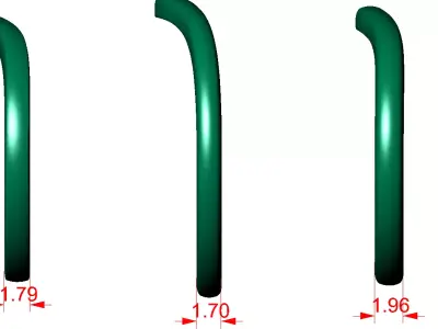 round half curved matching band collection  3D print model