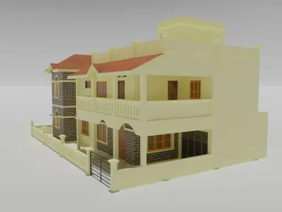 3D Home Model 1 Low-poly 3D model