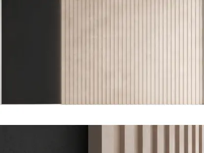 Decorative wall panel set 41 3D model