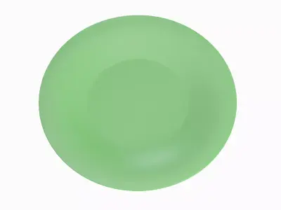 Disposable Plastic Plate B 03 3D model