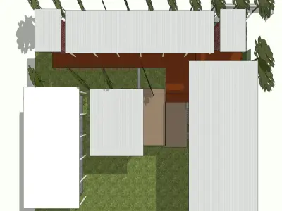Draft concept for office building 3D model
