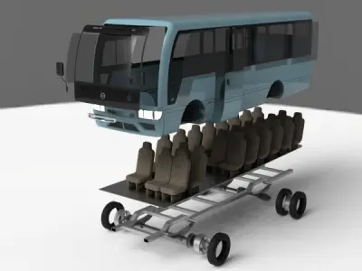 Nissan Civilian 3D model