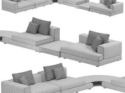 Laglio Sofa By Meronie Colzani 3D model