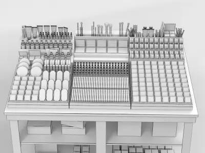 Bobbi Brown Cosmetics Stand 3D model