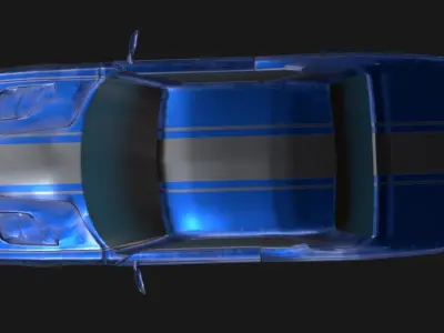 Dodge muscle car 3D model