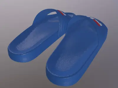 FILA SLIDE SHOES PBR Low-poly 3D model
