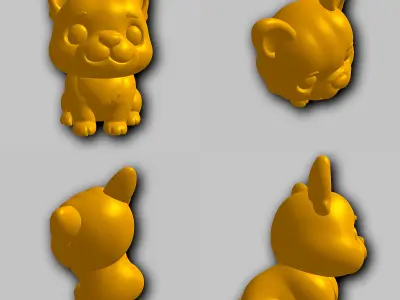 Bulldog - Kawaii Animals Collection 3D print model