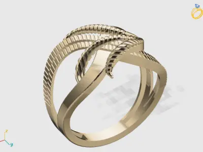 Women Plain Ring STL Models Womens Ring 3dmodels 3D print model 3D print model 52