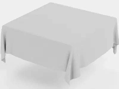-Tablecloth Square- 3D model