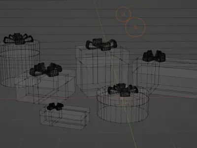 3D rendering gift wrapping Free low-poly 3D model