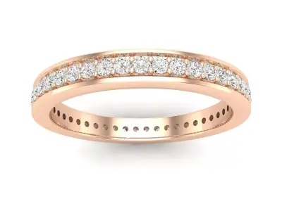 AV 482 Ladies Eternity Anniversary Stackable Ring Wedding Band 3D print model