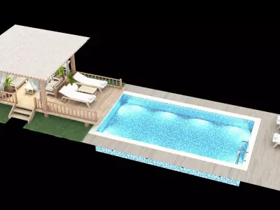 Swimming Pool 7 3D model