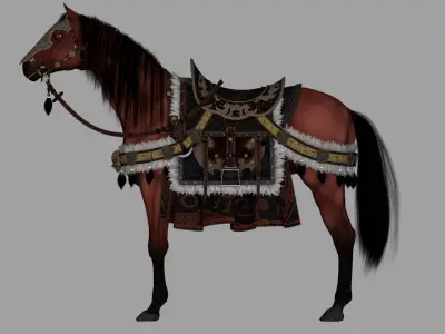 War Horse General Horse 3D model