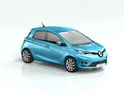 Renault ZOE Low-poly 3D model