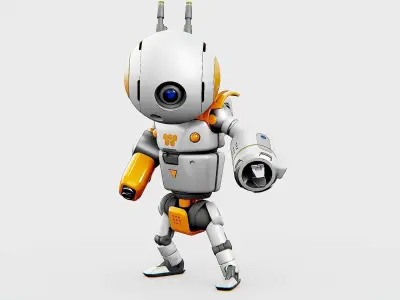 INDUSTRIAL BOT EVON Rigged for Unreal Engine - Unity - MIXAMO  3D model