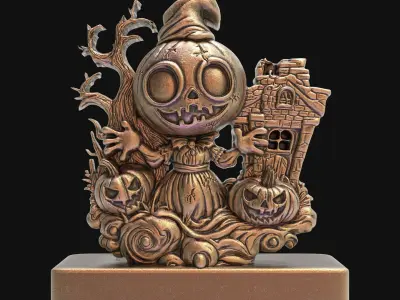 BOO Halloween decoration 3D print model