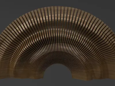 partition wall Decoration Free 3D model