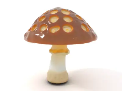 Glowing Mushroom Lamp model pack Low-poly 3D model