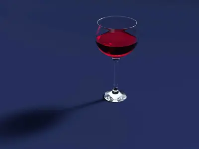 Drink Glass - Red Wine 3D model